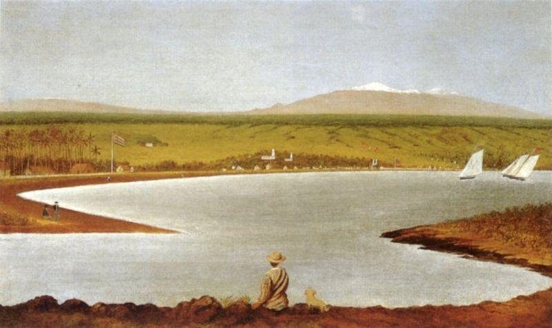 Joseph Nawahi Hilo Bay China oil painting art